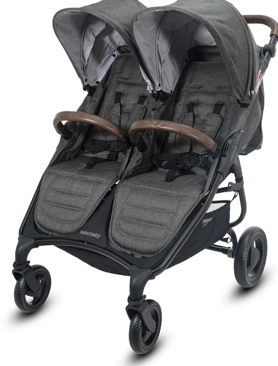 Valco Trend Duo Twin Side by Side Double Stroller Charcoal