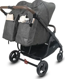 Valco Trend Duo Twin Side by Side Double Stroller Charcoal