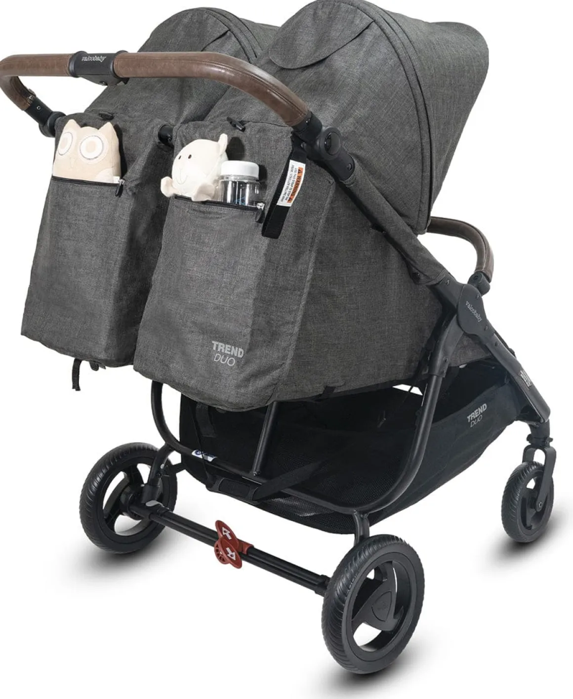 Valco Trend Duo Twin Side by Side Double Stroller Charcoal