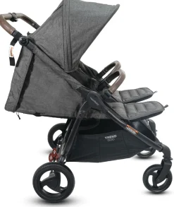 Valco Trend Duo Twin Side by Side Double Stroller Charcoal