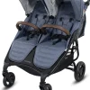 Valco Trend Duo Twin Side by Side Double Stroller Denim