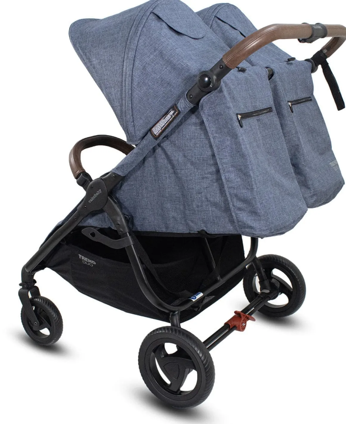 Valco Trend Duo Twin Side by Side Double Stroller Denim