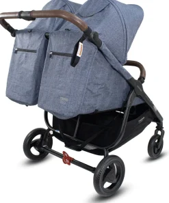 Valco Trend Duo Twin Side by Side Double Stroller Denim