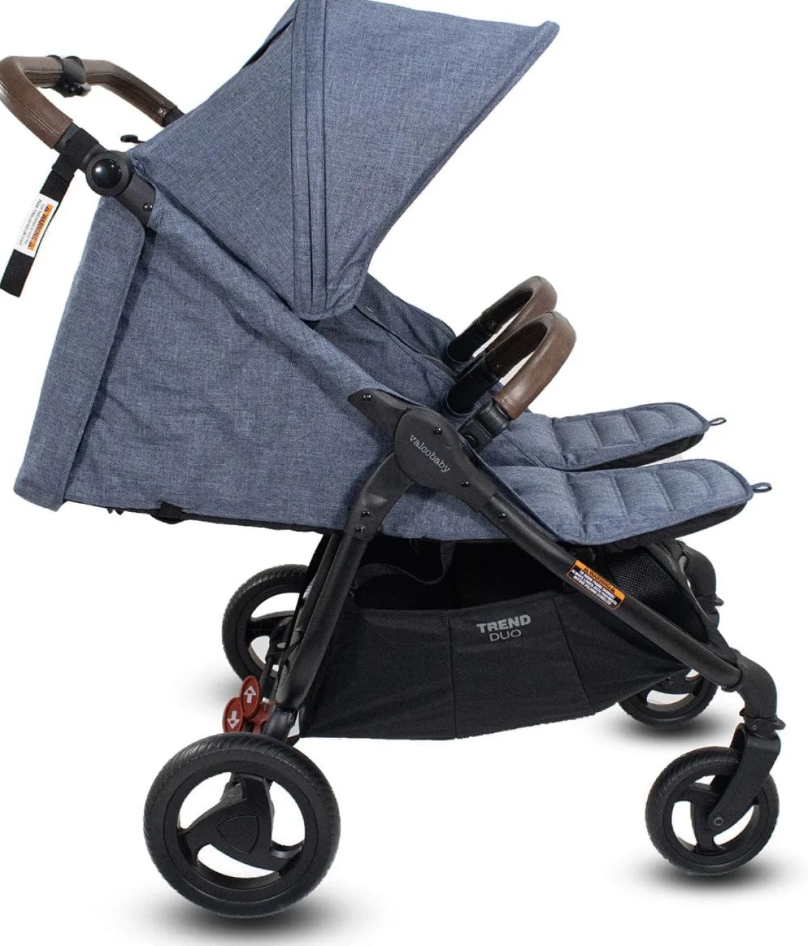 Valco Trend Duo Twin Side by Side Double Stroller Denim