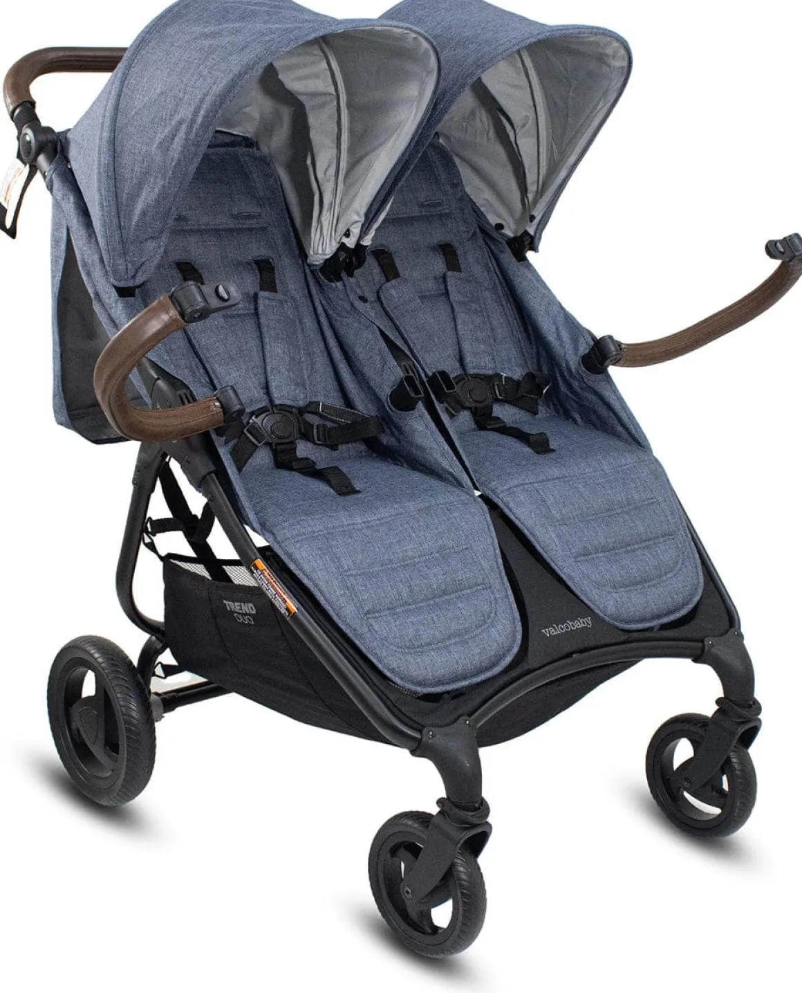 Valco Trend Duo Twin Side by Side Double Stroller Denim