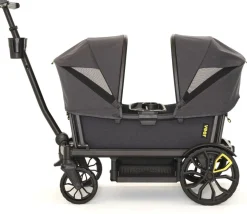 Veer All-Terrain Cruiser XL (4 Seater) Stroller Wagon + 2 Canopy Bundle - Grey