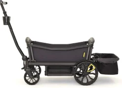 Veer All-Terrain Cruiser XL (4 Seater) Stroller Wagon + Basket Bundle - Grey