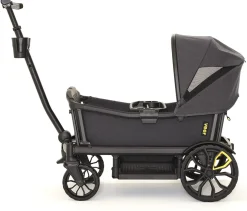 Veer All-Terrain Cruiser XL (4 Seater) Stroller Wagon + Canopy Bundle - Grey