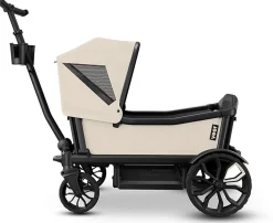Veer All-Terrain Cruiser XL (4 Seater) Stroller Wagon + Sidewall Kit + Canopy Bundle - Natural