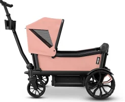 Veer All-Terrain Cruiser XL (4 Seater) Stroller Wagon + Sidewall Kit + Canopy Bundle - Rose Quartz