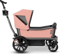 Veer Cruiser City (2 Seater) Stroller Wagon + Sidewall Kit + Canopy Bundle - Rose Quartz