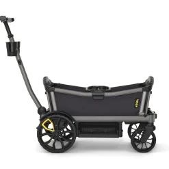 Veer Cruiser City Stroller Wagon + Canopy + Basket Bundle - Gray