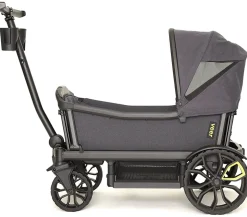 Veer Cruiser (2 Seater) Stroller Wagon + Canopy Bundle - Grey