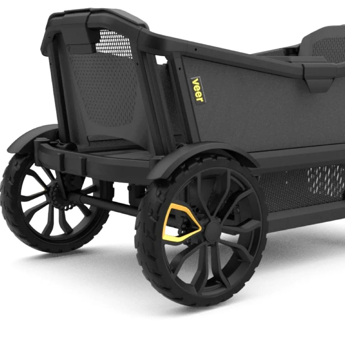 Veer Cruiser (2 Seater) Stroller Wagon + Canopy Bundle - Grey