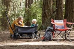 Veer Cruiser (2 Seater) Stroller Wagon + Canopy Bundle - Grey/Grey