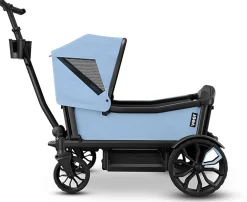 Veer Cruiser (2 Seater) Stroller Wagon + Sidewall Kit + Canopy Bundle - Blue Beryl