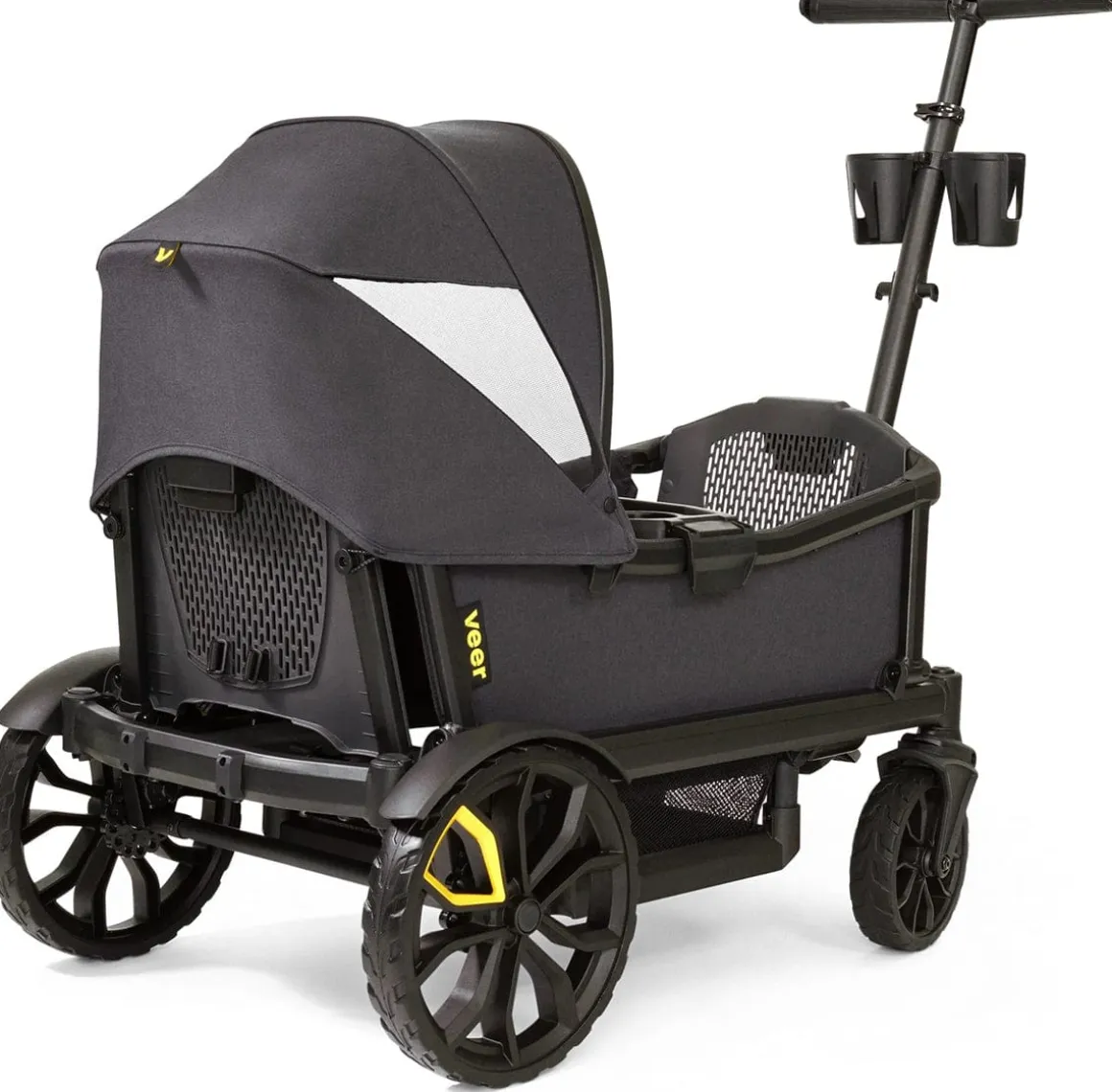 Veer Cruiser (2 Seater) Stroller Wagon + Sidewall Kit + Canopy Bundle - Blue Beryl