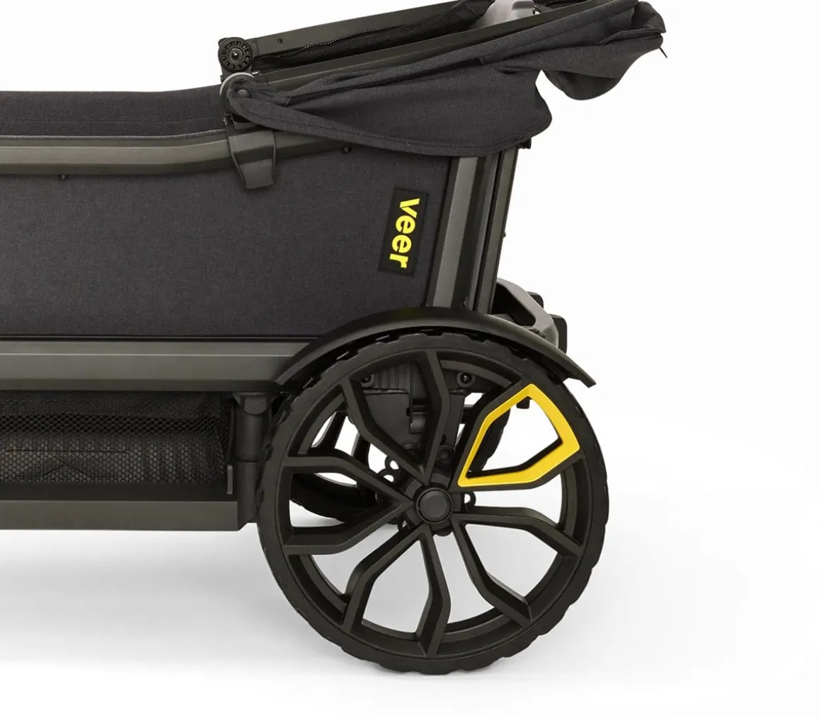 Veer Cruiser (2 Seater) Stroller Wagon + Sidewall Kit + Canopy Bundle - Blue Beryl
