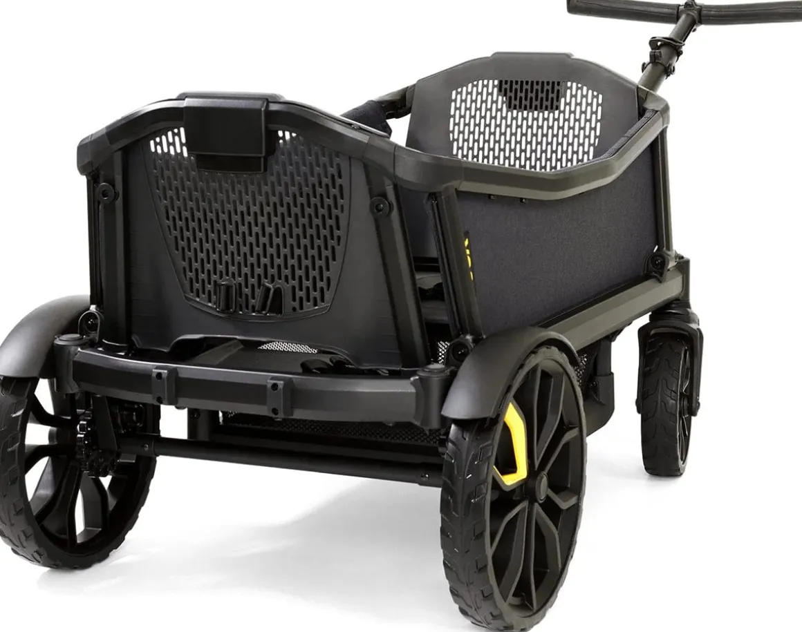 Veer Cruiser (2 Seater) Stroller Wagon + Sidewall Kit + Canopy Bundle - Brown Mica