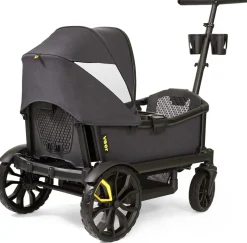 Veer Cruiser (2 Seater) Stroller Wagon + Sidewall Kit + Canopy Bundle - Rose Quartz