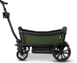 Veer Cruiser (2 Seater) Stroller Wagon + Sidewall Kit Bundle - Green Jasper