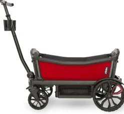 Veer Cruiser (2 Seater) Stroller Wagon Bundle - Pele Red