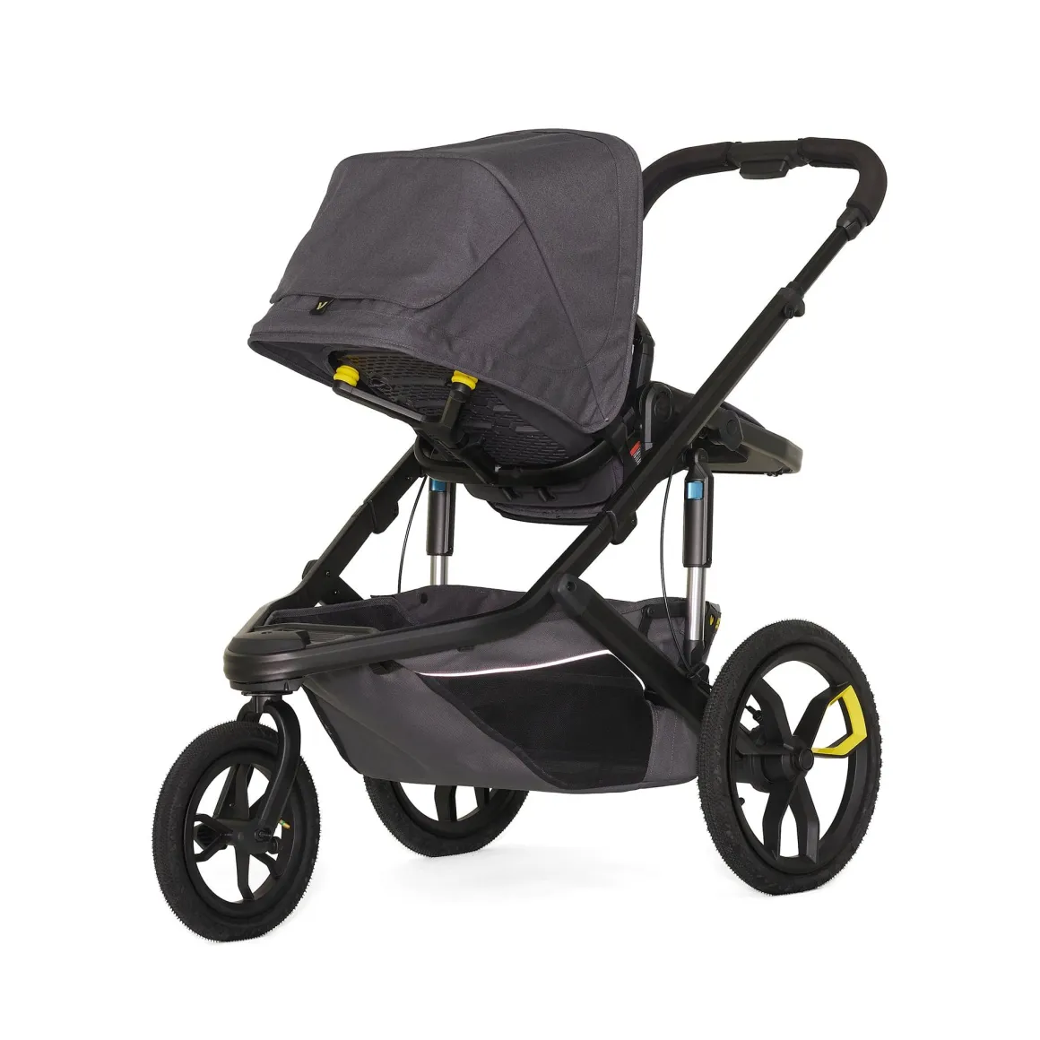 Veer Switch&Jog Luxe Stroller with Neoprene Kit + Bassinet Bundle - Rose Quartz