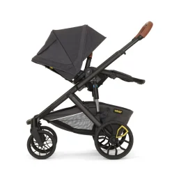 Veer Switch&Roll Luxe Single-to-Double Stroller Bundle with Leather Kit - Black Onyx (One Box)