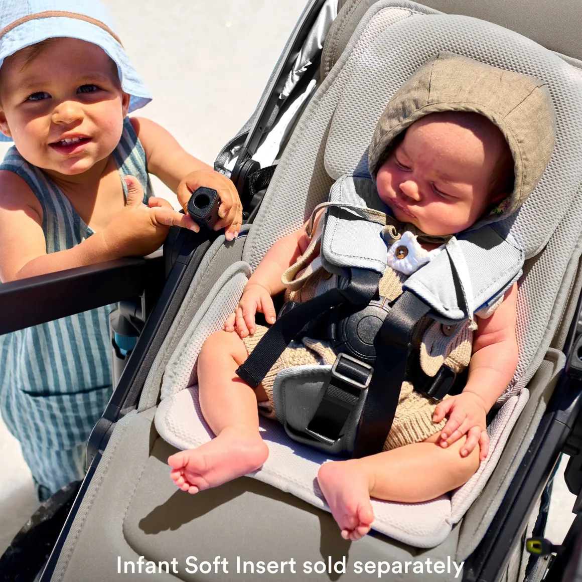 Veer Switch&Roll Luxe Single-to-Double Stroller Bundle with Leather Kit - Gray Granite
