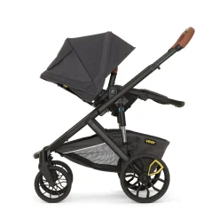 Veer Switch&Roll Luxe Single-to-Double Stroller Bundle with Leather Kit - Gray Granite (One Box)