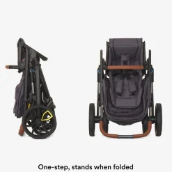 Veer Switch&Roll Luxe Single-to-Double Stroller Bundle with Leather Kit - Natural