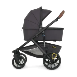 Veer Switch&Roll Luxe Single-to-Double Stroller with Leather Kit + Bassinet Bundle - Blue Beryl