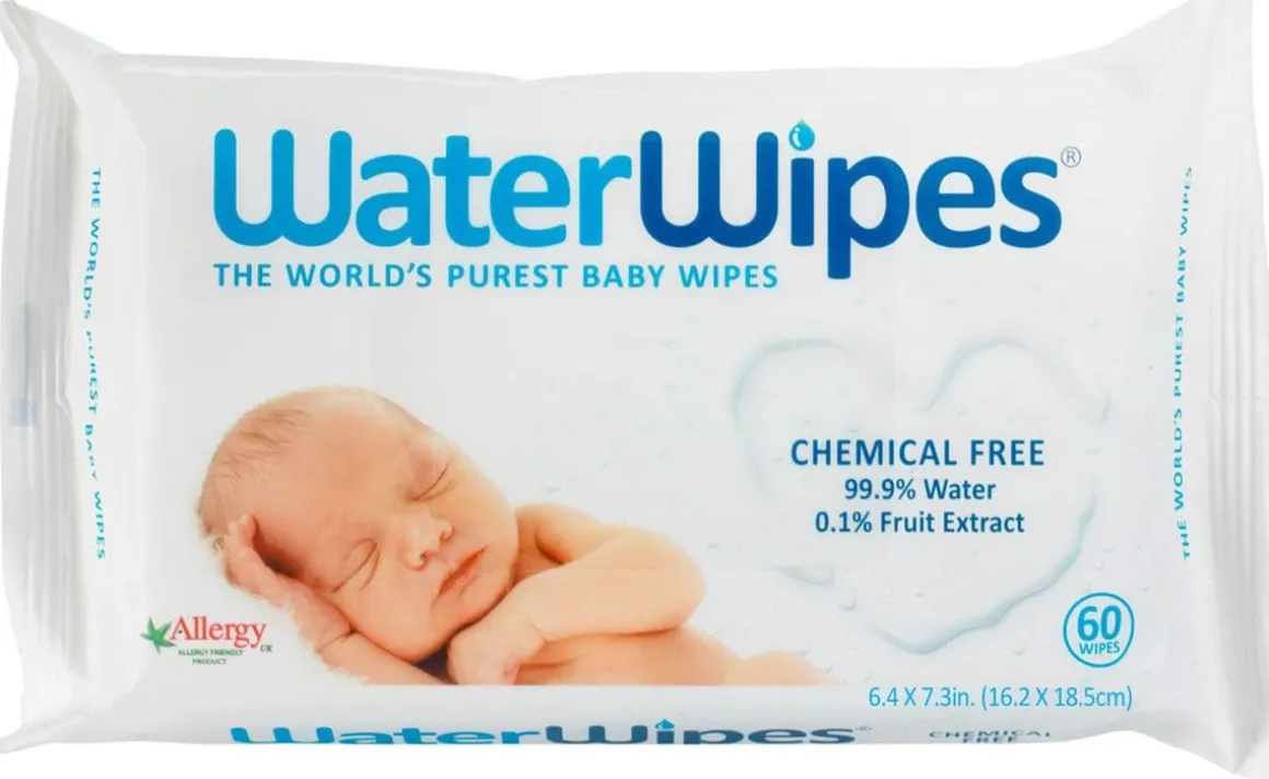 WaterWipes Baby Wipes, 60 ct
