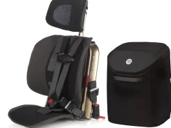 WAYB Pico Forward Facing Travel Car Seat + Carry Bag Bundle - Earth / Onyx