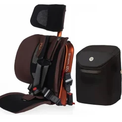 WAYB Pico Forward Facing Travel Car Seat + Carry Bag Bundle - Golden Hour / Onyx
