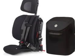 WAYB Pico Forward Facing Travel Car Seat + Carry Bag Bundle - Jet / Onyx