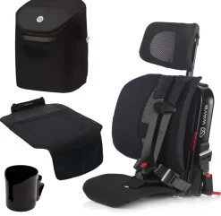 WAYB Pico Forward Facing Travel Car Seat + Essentials Bundle - Jet / Onyx