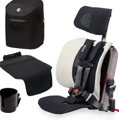 WAYB Pico Forward Facing Travel Car Seat + Essentials Bundle - Stardust / Onyx