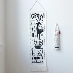 Wee Gallery Canvas Growth Chart - Woodland