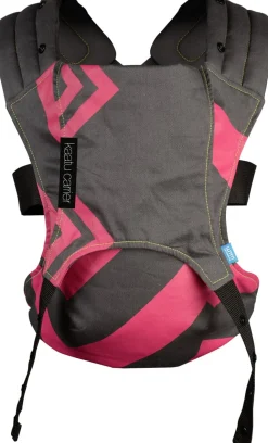 We Made Me Venture 2 in 1 Baby Carrier - Bubblegum Grey Black Zigzag