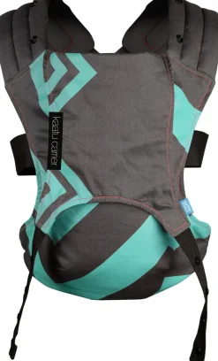 We Made Me Venture 2 in 1 Baby Carrier - Mint Grey Black Zigzag