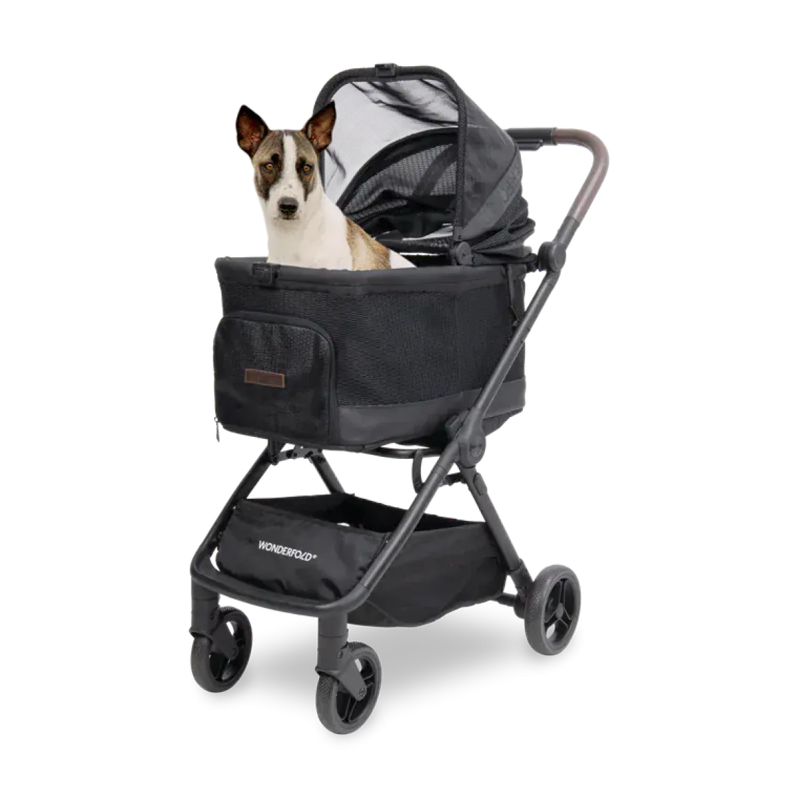WonderFold Bella Pet Stroller - Graphite Black