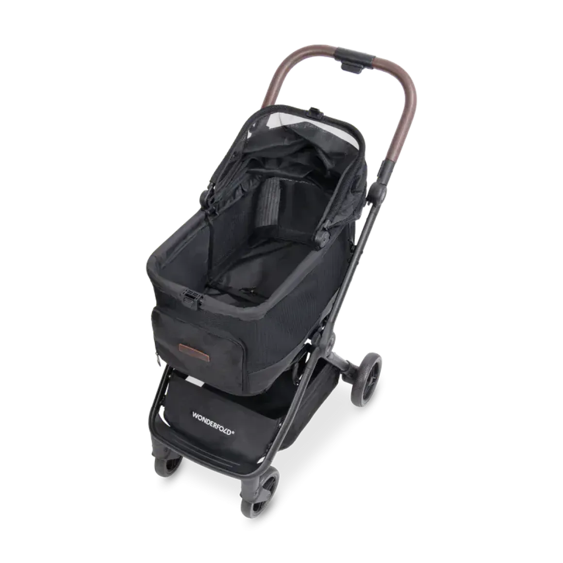 WonderFold Bella Pet Stroller - Graphite Black