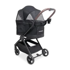 WonderFold Bella Pet Stroller - Graphite Black