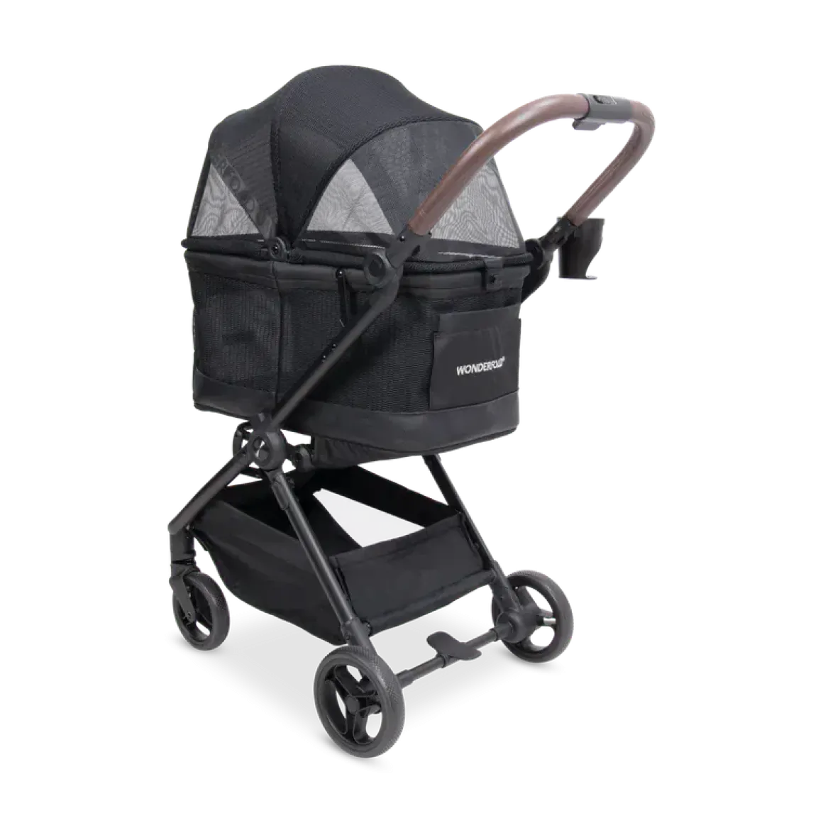 WonderFold Bella Pet Stroller - Graphite Black