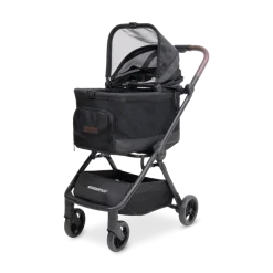 WonderFold Bella Pet Stroller - Graphite Black