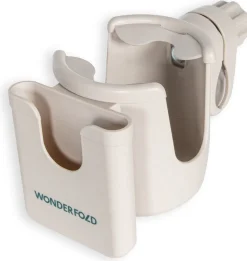 WonderFold 2-In-1 Cup & Phone Holder - Beige (fits all wagons)