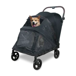 WonderFold Large Hudson Pet Stroller - Graphite Black