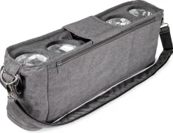 WonderFold Large Parent Console with 4 Insulated Cup Holders - Gray