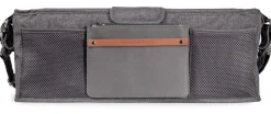 WonderFold Large Parent Console with 4 Insulated Cup Holders - Gray